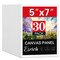 5x7IN Small Canvases for Painting, 30 Pack Mini Canvas Boards for Painting Canvas Primed Acid Free Mini Blank Canvas Panels for Oil Paint,Watercolor,Acrylic Paint,Gouache&Tempera.